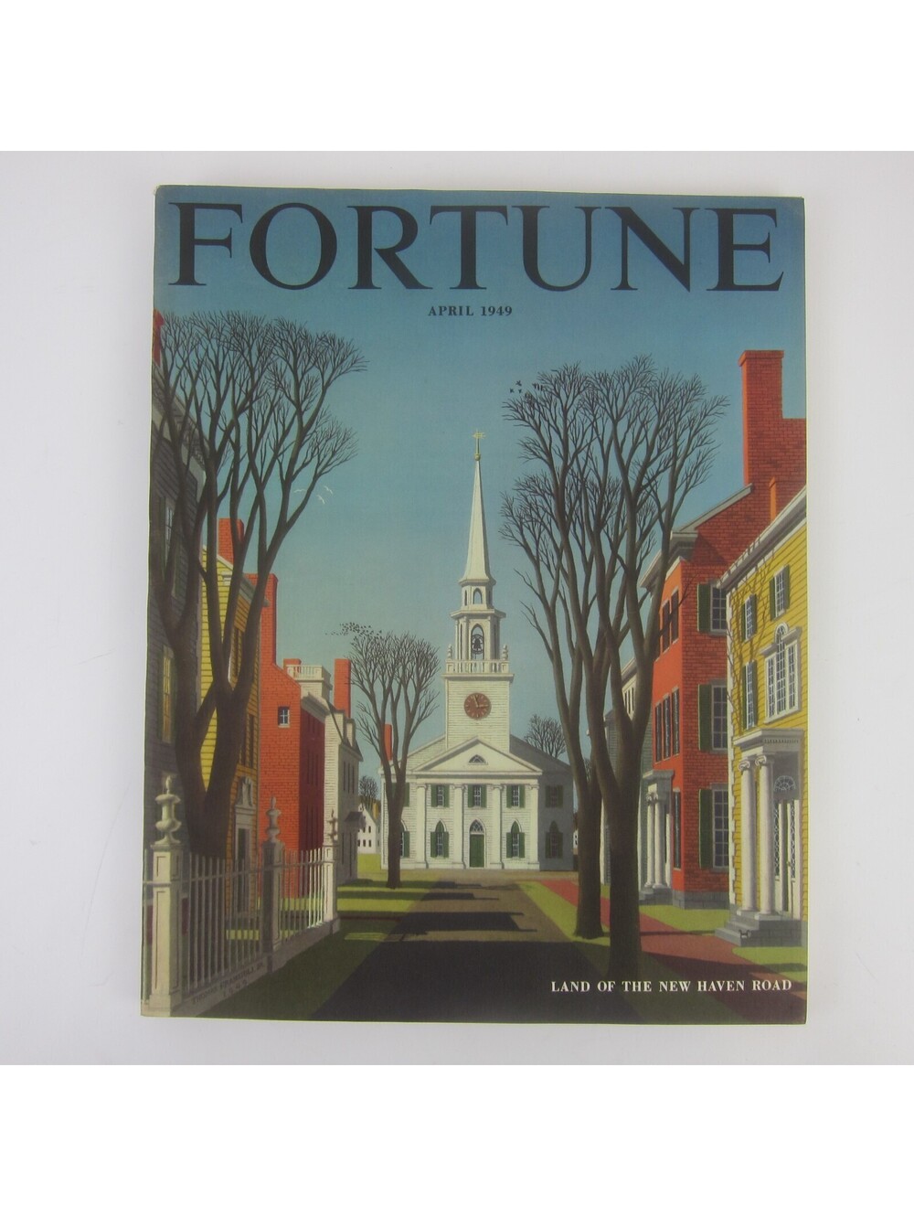 Vintage FORTUNE Magazine April 1949 Thomas Fransioli Cover Lincoln Cadillac Ads